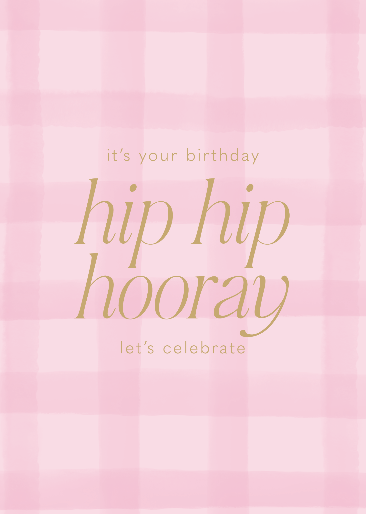 Greeting Card Gumtree Friends - Gingham Hooray